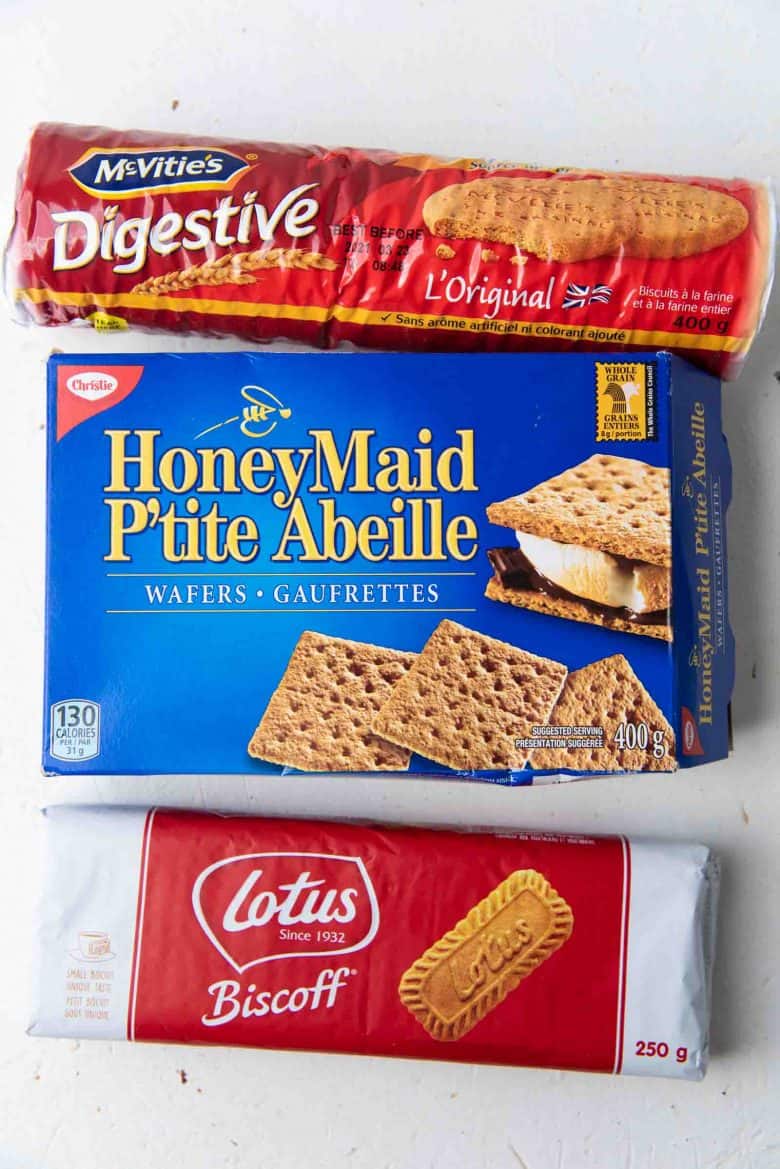 Cookies that you can use to make the cheesecake base
