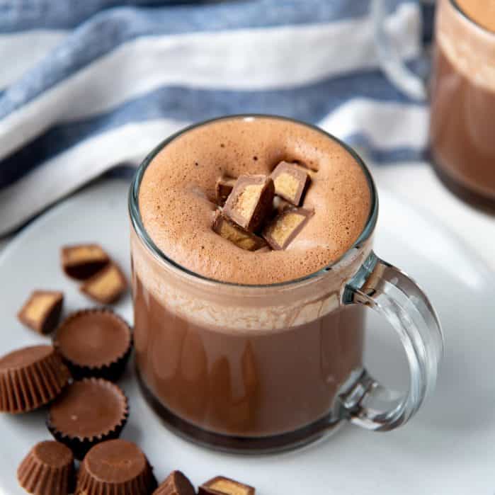Peanut butter hot chocolate social media