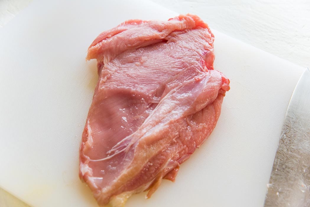 Make sure to not cut the entire piece off, when you are filleting the breast piece.